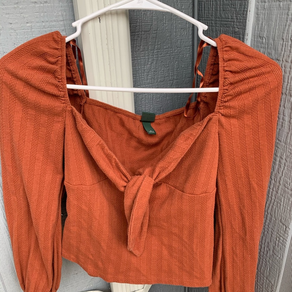 (NWOT) burnt orange crop top